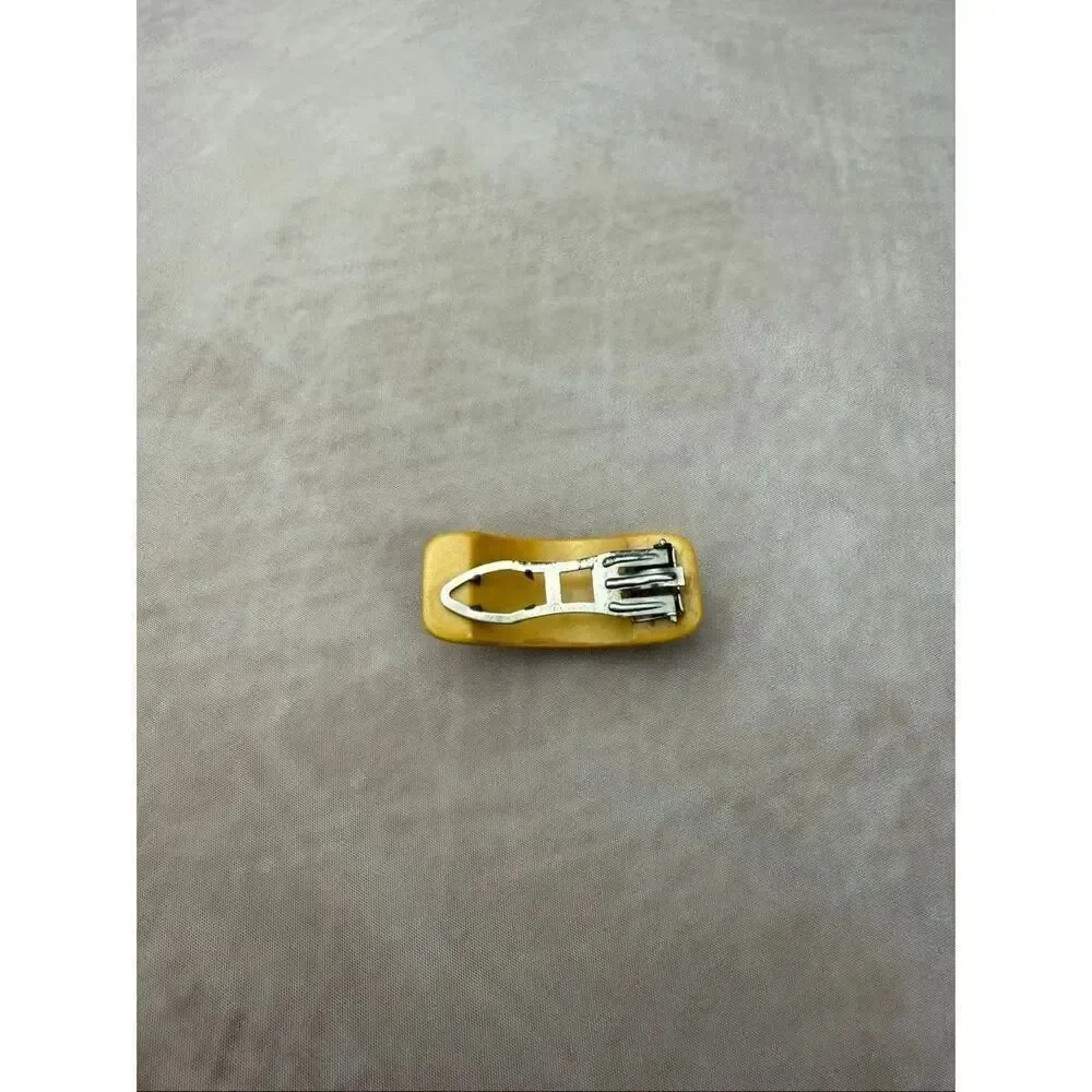 Vintage Bakelite Butterscotch Hair Clip READ